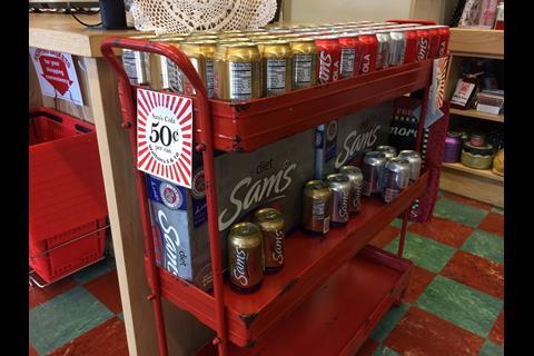 Sam's Cola is a popular soft drink among the Bentonville locals.